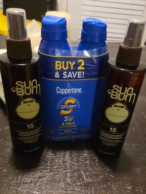 Coppertone Sport 4-in-1 Performance Sunscreen&Sun Bum Tanning Oil Bundled Deal